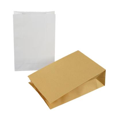 China Brown Recyclable Paper Food Bag Square Lower Size Baked OEM ODM ODM Custom Order for sale