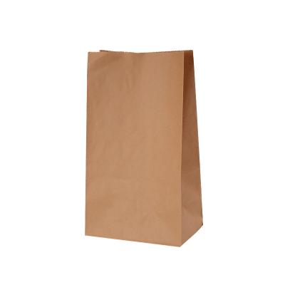 China Custom Recyclable For Food Grade Kraft Paper Bag Recycled Brown Paper Bag With Logo Printed Kraft Paper Bag for sale