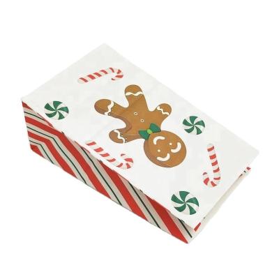 China Factory Sale Recyclable Cheap Price White Kraft Paper Christmas Gift Bag for sale