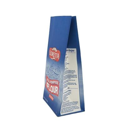 China Low Price 1kg 2kg 5kg Recyclable Corn Flour Paper Bag Flexo Printing Sugar Packaging Bag for sale