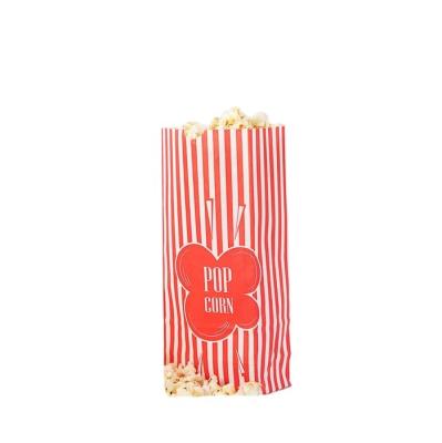 China Bio-degradable microwave paper popcorn bags custom printing paper sharp bottom safe paper bags popcorn for sale