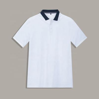 China Anti-wrinkle Competitive Price Summer Cotton Combfot Solid Cotton Knitted Men Polo Shirt for sale