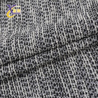 China Durable high density soft feeling heavyweight lurex cotton polyester cotton jacquard fabric knitted for apparel for sale