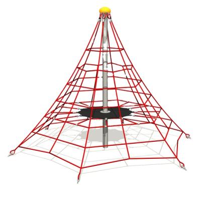 China Public Outdoor Playground Amusement Equipment Combination Rope Pyramid Climbing Net for sale