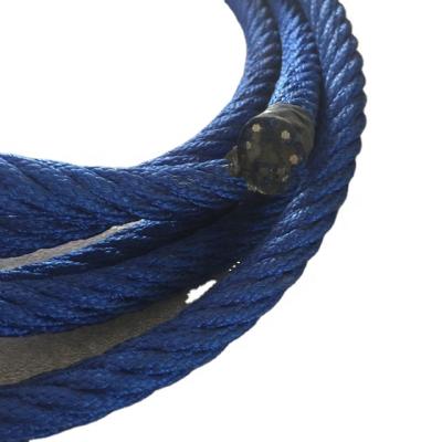 China Fishing 16mm Steel Wire And Polyester Combination Rope For Playground Rope for sale