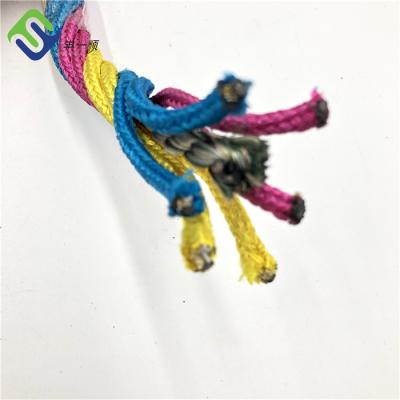 China Net Climbing Rope Playground Equipment 6 Strand Polyester Combination Rope Kids Climbing Rope 16mm for sale