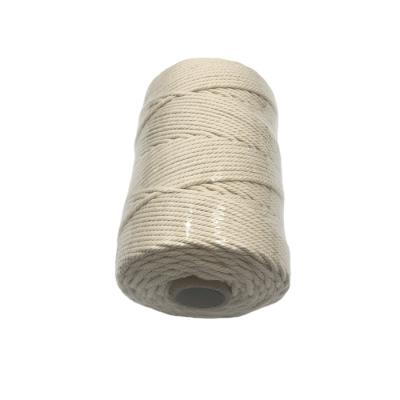 China Packing Decorative Wholesale 3mm 4mm 5mm 6mm 100% Cotton Twisted Cotton Cords For Macrame Rope for sale