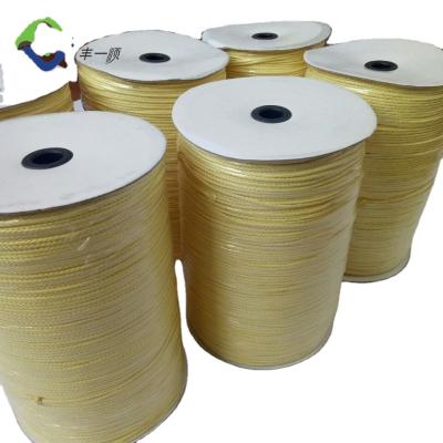 China Flame Retardant Braided Rope 6mm Flame Retardant Aramid Rope 10mm Aramid Rope Braided for sale