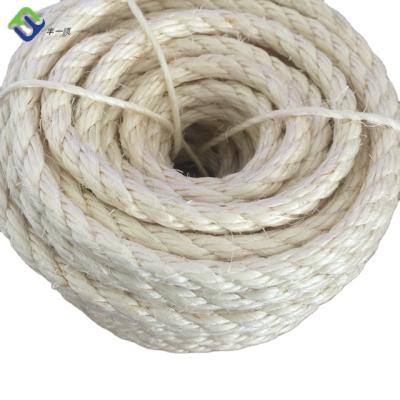 China Eco-friendly twisted natural sisal rope 100% jute rope sisal fiber for wrapping and decoration for sale