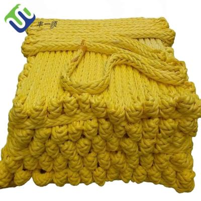 China UHMWPE Fiber Rope 12 Strand UHMWPE Rope 18mm UHMWPE Marine Rope Mooring for sale