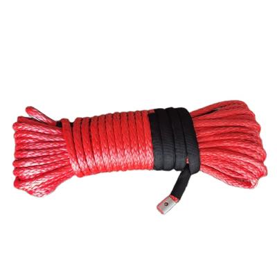 China ATV/UTV Manufacturers Rope 12 Strand UHMWPE Synthetic Rope UHMWPE Winch Rope 10mm for sale