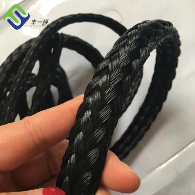 China Customized Mono Floats Reling 14mm Polyethylene Hollow Braided Rope PE Rope for sale