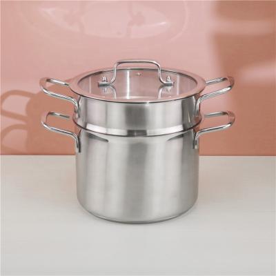 China Multifunctional Stocked Spaghetti Pot Stainless Steel Pasta Noodle Pot Cooking Pot With Strainer Insert for sale