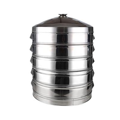 China Large Stored Stainless Steel Style 47cm Steamer Hotel Restaurant Food Steamer 52cm for sale