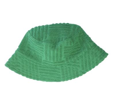 China High Quality Custom Logo Bucket Hat Reversible Hat Custom Fabric Terry Towelling Sunshade Bucket Hats Wholesale for sale