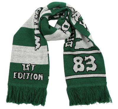 China Team Fan Scarf Custom World Custom Soccer Cup Acrylic Knitted Football Jacquard Logo Soccer Scarf for sale