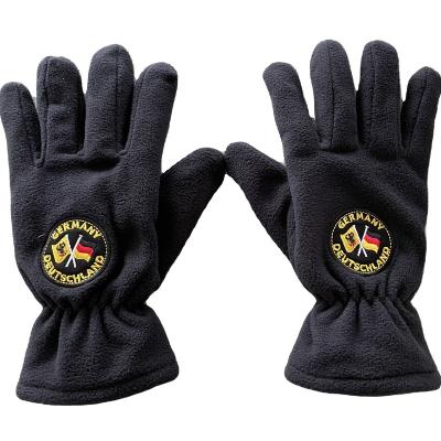 China Custom Winter Winter Double-Layer Keep Warmer Football Teams Fans Fleece Gloves For Man And Women for sale