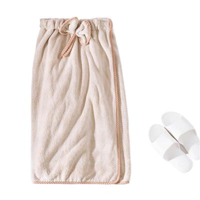 China Wholesale Kid Safe Cute Coral Fleece Quick-drying Swim Bath Beach Accept Hanging Robe Towel for sale