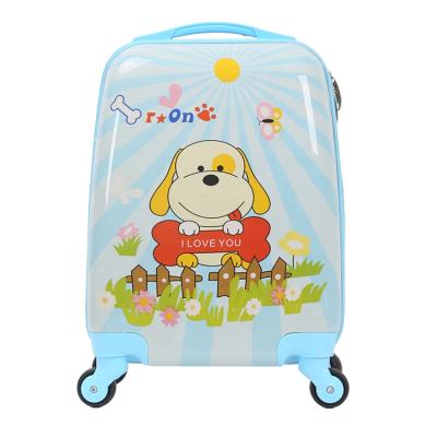 China Cartoon Trolley Hard Carry On Luggage Suitcase ABS/PC Shell Kids Travel Rolling Cartoon Spinner for sale