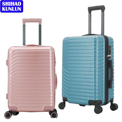 China High Quality PC Luggage Bag Trolley Handbags Trolley Bag ABS With Boarding for sale