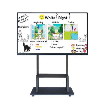 China 65 Inch Optical Interactive Whiteboard School Teacher Cheap Interactive Touch Screen Panel Writing White Board for sale