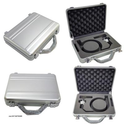 China Customized All Aluminum Alloy All-aluminum All-aluminum Instrument Holder Case Towel Foam Filling Instrument Storage Silver Case for sale