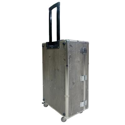 China Custom aluminum instrument display aluminum frame+mood sample carry case trolley box with EVA foam insert for sale