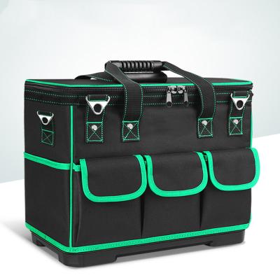 China Waterproof and Oilproof Heavy Duty Electric Engineer Tool Bag 1800D Oxford Tool Bag Custom Electronic Electrician Tool Bag for sale