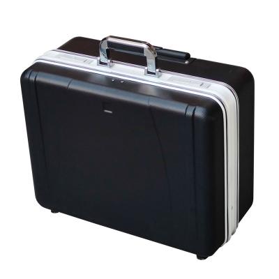 China Aluminum frame+ABS hard shell ABS shell tool case plastic aluminum frame tool case with wheels for sale