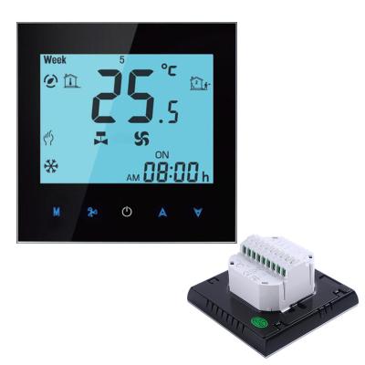 China Modern Thermostat 2 Tube Tuya Smart WiFi Thermostat Room Digital Voice Control HVAC Temperature Programming Regulator for sale