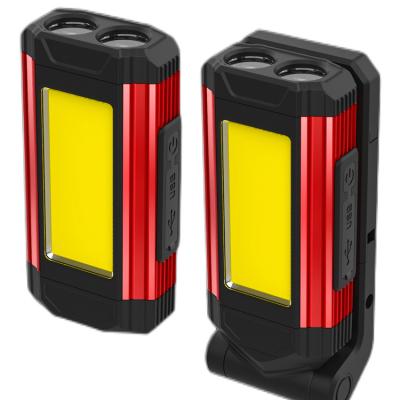 China Hot-selling Magnetic Temporary COB Flood Inspection Car Garage Lamp Spotlight LED Work Rechargeable Lamp for sale