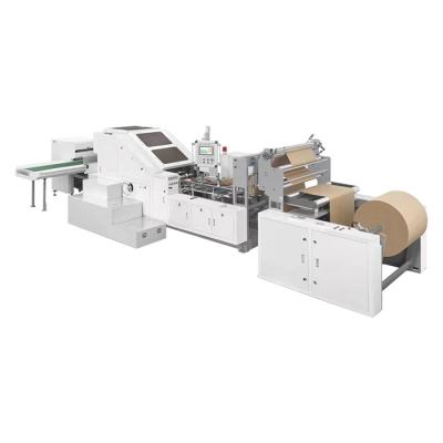 China Garment Shops Automatic Kraft Paper Bag Making Machine Maker For Making Paper Bags for sale