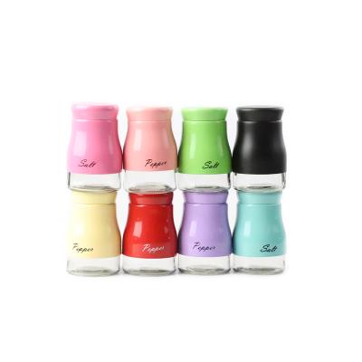 China Viable Kitchen Accessories Spice Salt and Pepper Shaker Glass Spice Dispenser Container Bottle Jar for sale