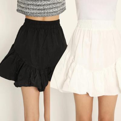 China Dry cleaning 2021 women fashion summer high waist pleated skirt candy colors mini female girls pungent bottom line dance skirts for sale