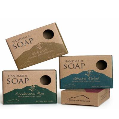 China Biodegradable Custom Soap Packaging Paper Box for sale