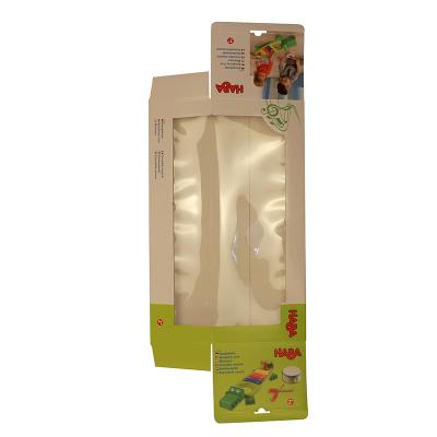 China Recyclable Custom Toy Packaging Box With Paper Case Cardboard Paper Box Display Folder PET Paper Window for sale