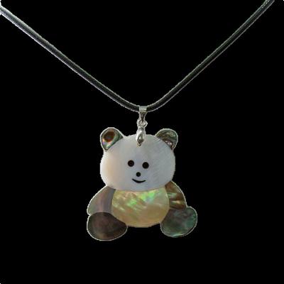 China China Jewelry Natural Shell Pendant Handmade Boys and Girls Universal Bear Necklace Pendant for sale