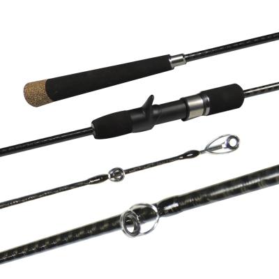 China Medium Carbon 1 Section EVA+cork Handle Heavy Carbon Casting Fishing Rod 2.1m for sale