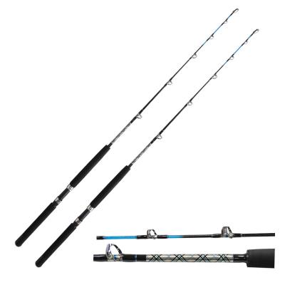 China Short carbon fibregalss 1.55m slow sea jig rod deep sea boat building rod for sale