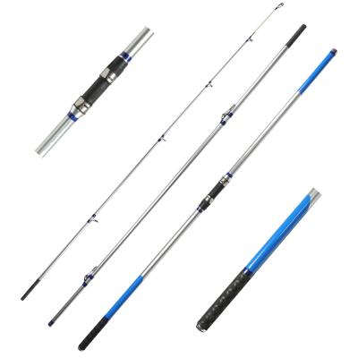 China MIX CARBON Folding Guide Surf Carbon Fishing Rod 3 Sections Surf Casting Rods for sale