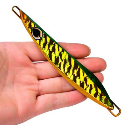 China New Style Hot Selling Zinc Alloy Shore Fishing Bass Bait Long Casting Metal Artificial Lead Fish Jig Launching Slow Lure Trout for sale