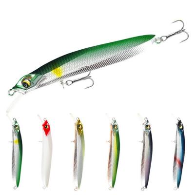 China Hard ABS Plastic 3 D Eyes Chinese Hook Lure Minnow Fishing Lure For Saltwater for sale