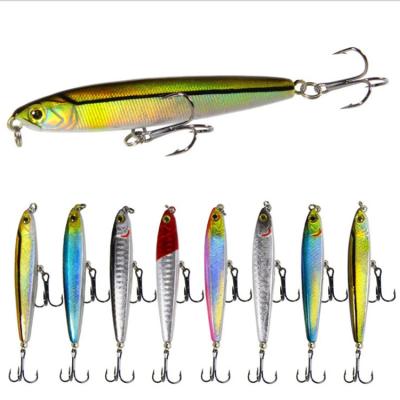 China Good Quality ABS Pencil Fishing Lures Lure 80mm 14g 18g Artificial Fishing Lures For Saltwater for sale