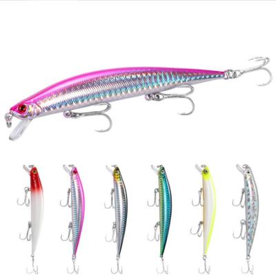 China White 12g High Quality ABS Plastic Plastic Bait Bass Pike Bait Minnow Fishing 125m Hard Lure Set for sale