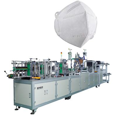 China Dust Environment Mask Machine Full Automatic Vertical Folding Three-Layer Nonwoven Fabric Production Flat Mask for sale