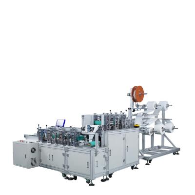 China Soft Fold Ring Face Mask Machine New Dust Environment Fully Automatic Horizontal Flat Type Respirator Machine for sale