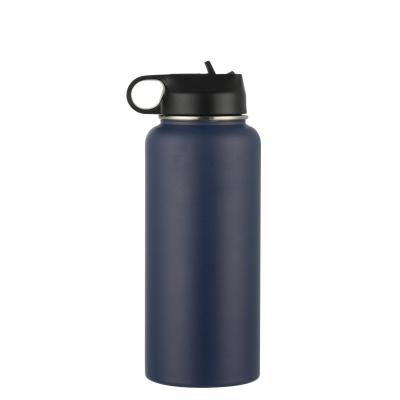 China PORTABLE Hot Sale Wide Mouth Stainless Steel Double Wall Thermos Powder Coated Vacuum Flask Logo Keep Water Cold Custom Made for sale