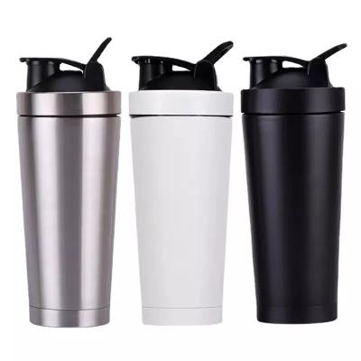 China Sustainable Protein Powder GYM Sport Water Bottles Stainless Steel Shaker Bottle for sale