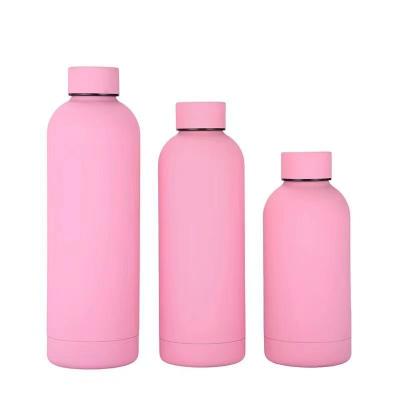 China PORTABLE Eco Friendly Sports Water Bottle Stainless Steel Vacuum Flask Double Rubber Liner Wall Insulated Thermos With Lid for sale