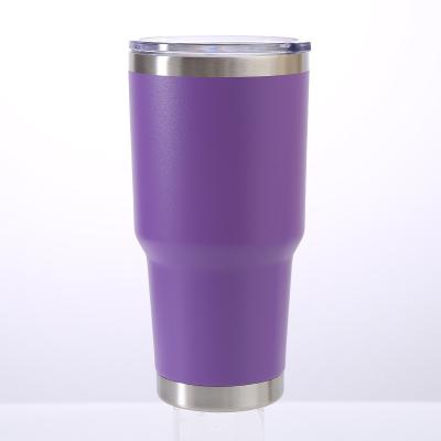 China Viable Wholesale 30oz Insulated Beer Tumbler Stainless Steel Vacuum Insulated Travel Coffee Mug With Lid BPA Free for sale